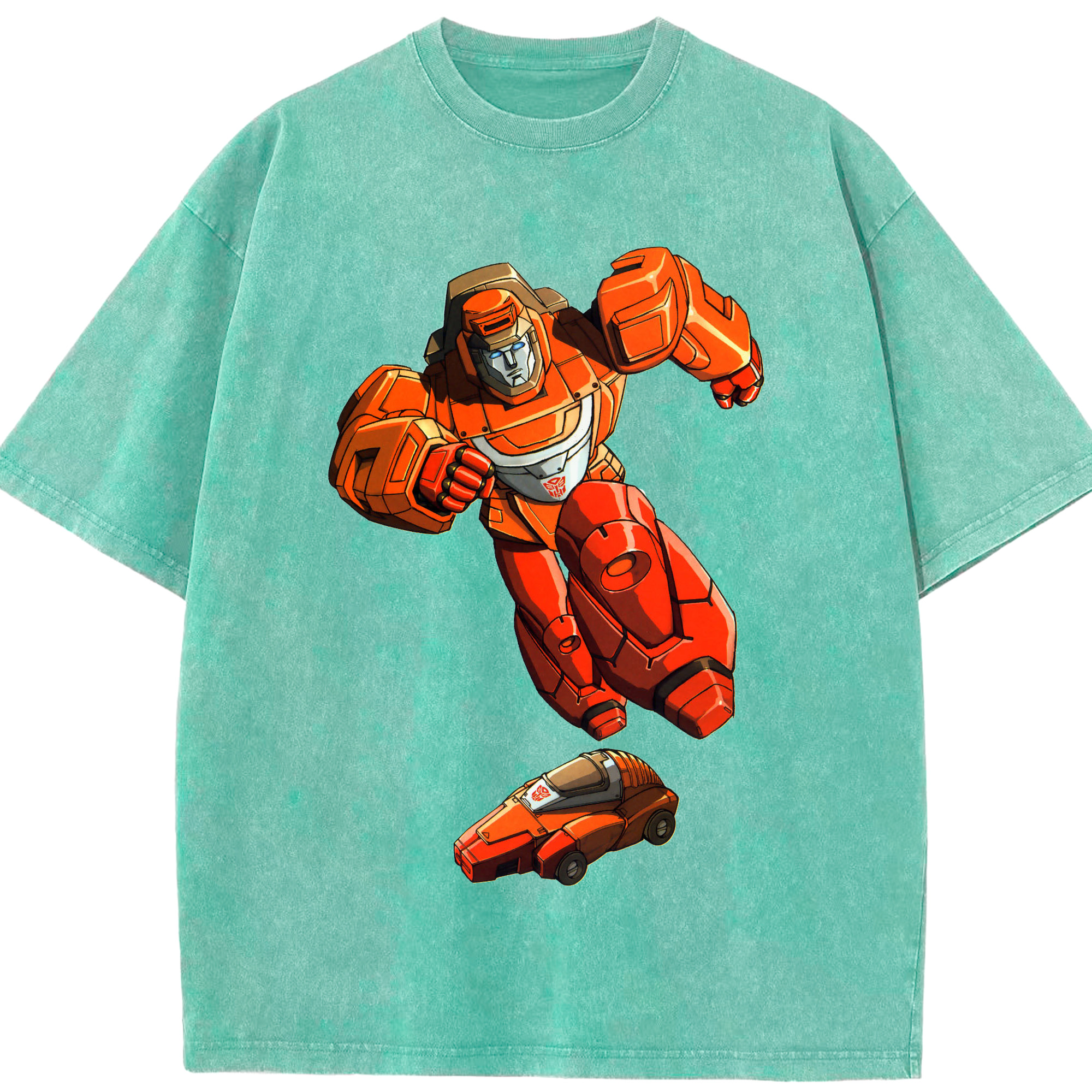 （画像用）  綿100% ヴィンテージ風 半袖Tシャツ（フロントプリント）